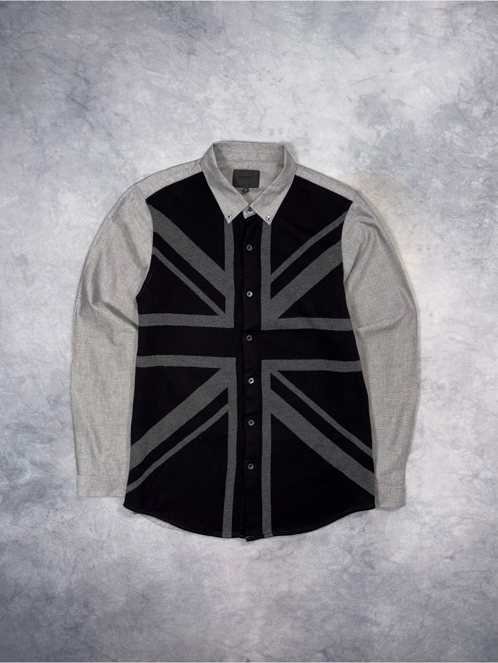 Musium Div Union Jack Panel Y2K Vintage Archive Button Up Oxford Shirt